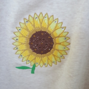 Rhinestone Sunflower