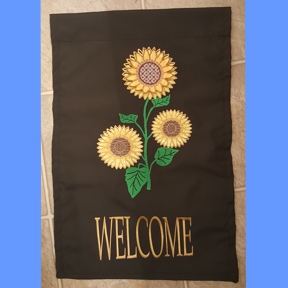 Sunflower Welcome Flag